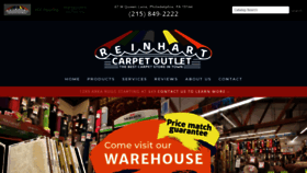 What Reinhartcarpetoutlet.com website looked like in 2020 (4 years ago)