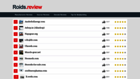 What Roids.review website looked like in 2020 (5 years ago)
