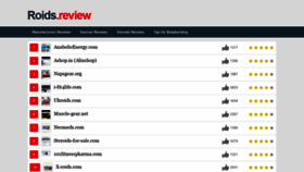 What Roids.review website looked like in 2020 (4 years ago)