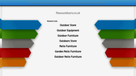 What Rawoutdoors.co.uk website looked like in 2020 (4 years ago)