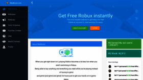 What Rbxboost.com website looked like in 2020 (4 years ago)