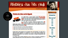 What Rockhitsstory.fr website looked like in 2020 (4 years ago)