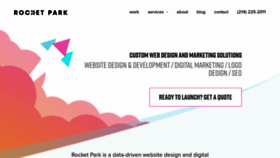 What Rocketpark.com website looked like in 2020 (4 years ago)