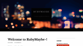 What Rubymaybetranslations.com website looked like in 2020 (4 years ago)