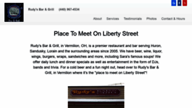 What Rudysbarandgrillvermilion.com website looked like in 2020 (4 years ago)
