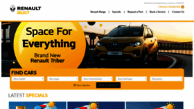 What Renaultselect.co.za website looked like in 2020 (4 years ago)