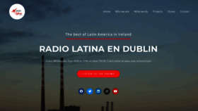 What Radiolatina.ie website looked like in 2020 (4 years ago)