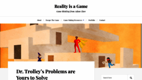 What Realityisagame.com website looked like in 2020 (4 years ago)