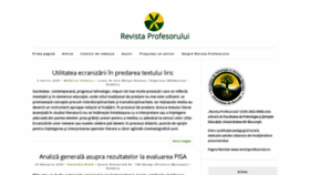 What Revistaprofesorului.ro website looked like in 2020 (4 years ago)