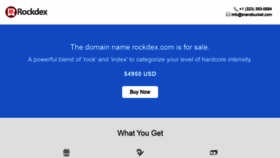 What Rockdex.com website looked like in 2020 (4 years ago)
