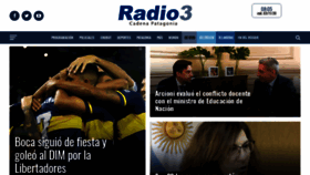 What Radio3cadenapatagonia.com.ar website looked like in 2020 (5 years ago)