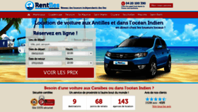 What Rentiles.fr website looked like in 2020 (4 years ago)