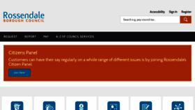 What Rossendale.gov.uk website looked like in 2020 (4 years ago)