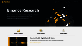 What Research.binance.com website looked like in 2020 (4 years ago)
