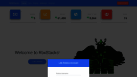 What Rbxstacks.com website looked like in 2020 (4 years ago)