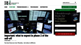 What Riskhedge.com website looked like in 2020 (5 years ago)