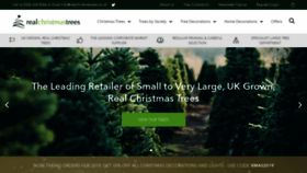What Realchristmastrees.co.uk website looked like in 2020 (4 years ago)