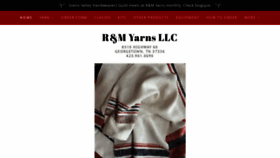 What Rmyarns.com website looked like in 2020 (4 years ago)