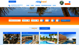 What Rickytravel.com website looked like in 2020 (4 years ago)
