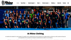 What Rhinoclothing.com.au website looked like in 2020 (4 years ago)