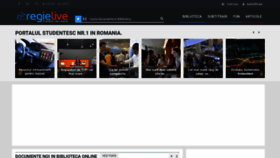 What Regielive.ro website looked like in 2020 (5 years ago)