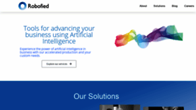 What Robofied.com website looked like in 2020 (4 years ago)