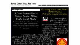 What Royaldutchshellplc.com website looked like in 2020 (5 years ago)