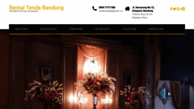 What Rentaltendabandung.com website looked like in 2020 (4 years ago)