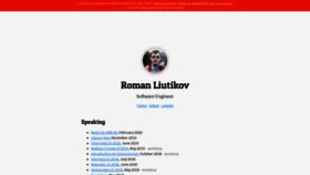 What Romanliutikov.com website looked like in 2020 (4 years ago)