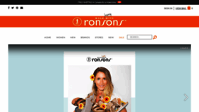 What Ronsons.ca website looked like in 2020 (4 years ago)