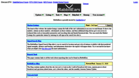 What Rabbitears.info website looked like in 2020 (4 years ago)