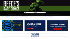 What Reececomics.com website looked like in 2020 (4 years ago)