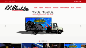 What Rkblack.com website looked like in 2020 (4 years ago)