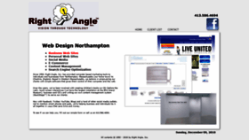 What Rightangleinc.com website looked like in 2020 (4 years ago)