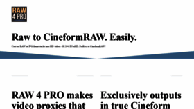 What Raw4pro.com website looked like in 2020 (4 years ago)