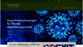What Reach-clp-biozid-helpdesk.de website looked like in 2020 (4 years ago)