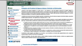 What Registroaee.it website looked like in 2020 (5 years ago)