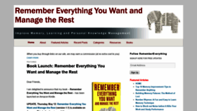 What Remembereverything.org website looked like in 2020 (4 years ago)