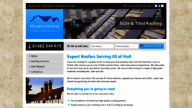 What Rooferhull.co.uk website looked like in 2020 (4 years ago)