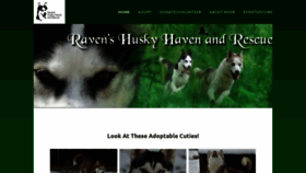 What Ravenshuskyhavenandrescue.org website looked like in 2020 (4 years ago)