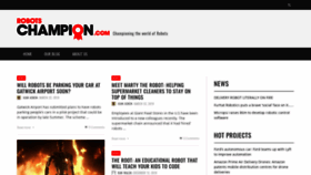 What Robotschampion.com website looked like in 2020 (5 years ago)