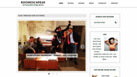 What Roomescape60.com website looked like in 2020 (4 years ago)