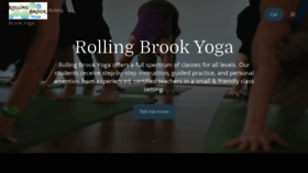 What Rollingbrookyoga.com website looked like in 2020 (4 years ago)
