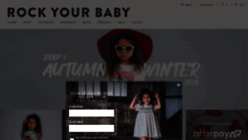 What Rockyourbaby.com website looked like in 2020 (4 years ago)