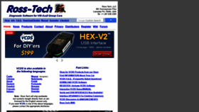 What Ross-tech.net website looked like in 2020 (4 years ago)