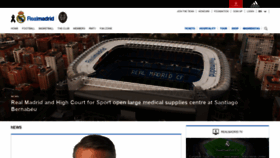 What Realmadrid.es website looked like in 2020 (4 years ago)