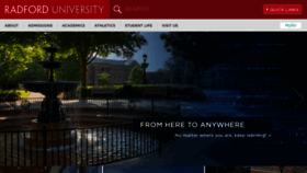 What Runet.edu website looked like in 2020 (4 years ago)