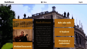 What Rudolfinum.cz website looked like in 2020 (4 years ago)