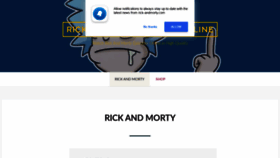 What Rick-andmorty.com website looked like in 2020 (4 years ago)