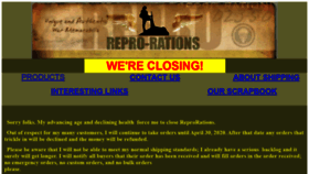 What Reprorations.com website looked like in 2020 (4 years ago)